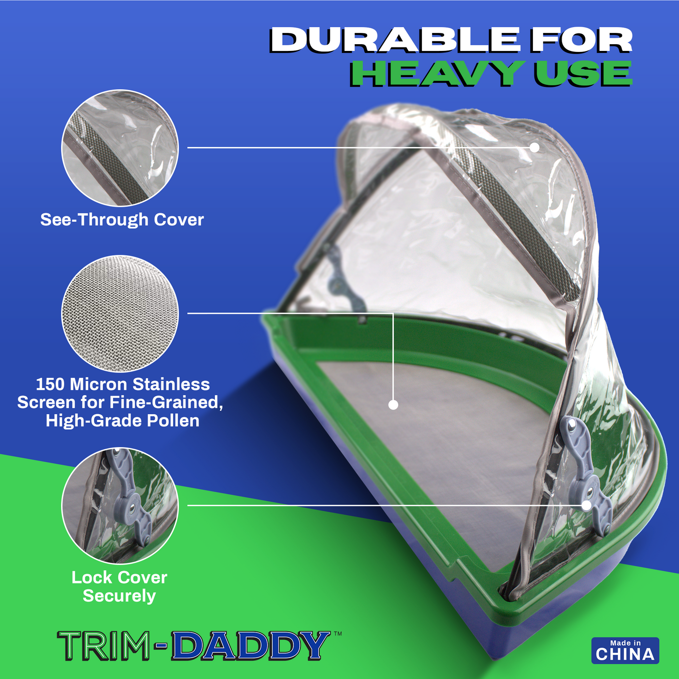 TRIM-DADDY™ Trim Tray with 150 Micron Screen