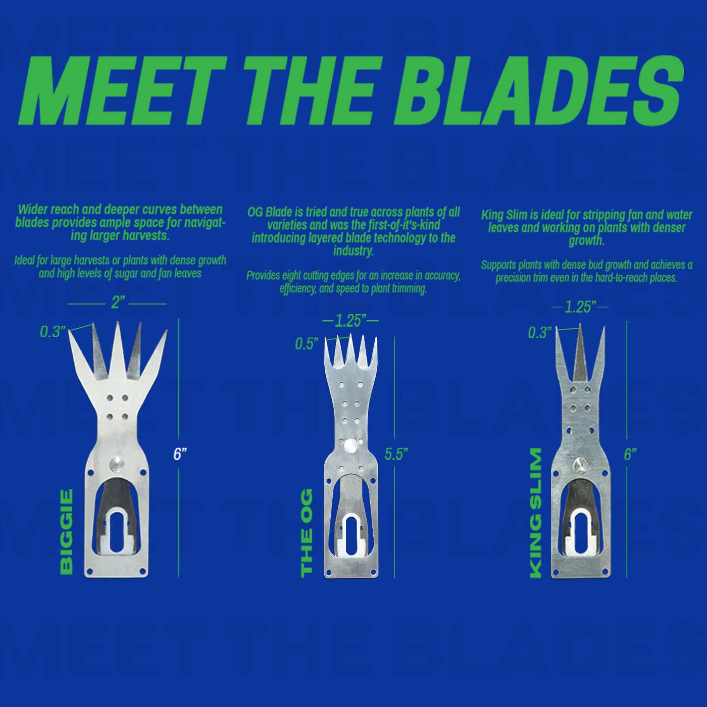 TRIM-DADDY™ 3Plus Replacement  Blade Set (3)